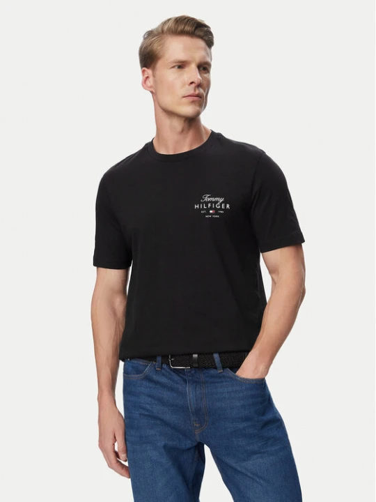 Zdjęcie produktu Tommy Hilfiger T-Shirt MW0MW43224 Czarny Regular Fit