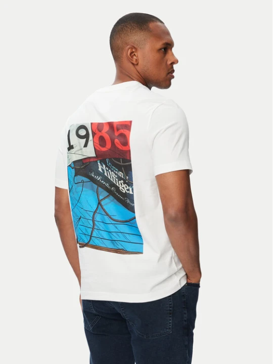 Zdjęcie produktu Tommy Hilfiger T-Shirt Nautical MW0MW44258 Biały Regular Fit