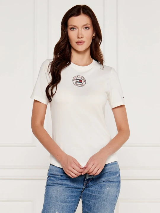 Zdjęcie produktu Tommy Hilfiger T-shirt Nautical | Slim Fit biały