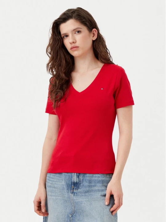 Zdjęcie produktu Tommy Hilfiger T-Shirt New Cody WW0WW40584 Czerwony Slim Fit
