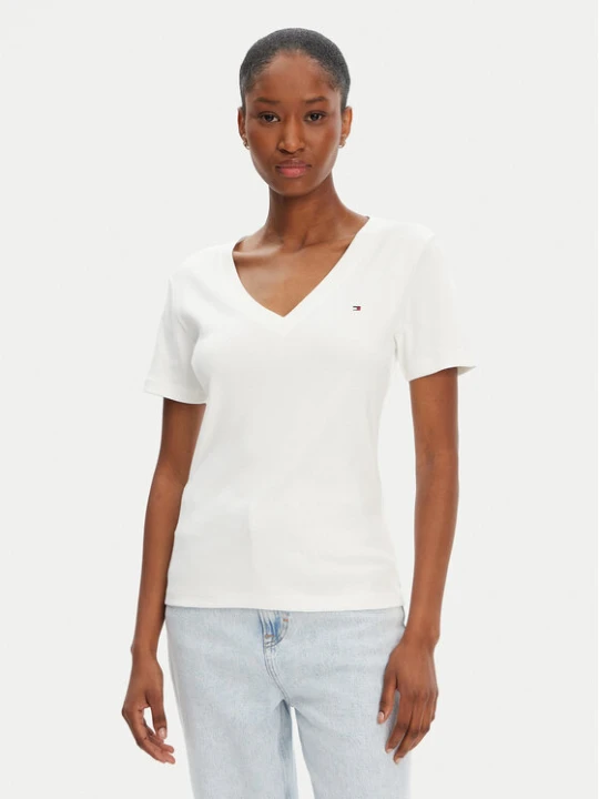 Zdjęcie produktu Tommy Hilfiger T-Shirt New Cody WW0WW40584 Écru Slim Fit Kremowy