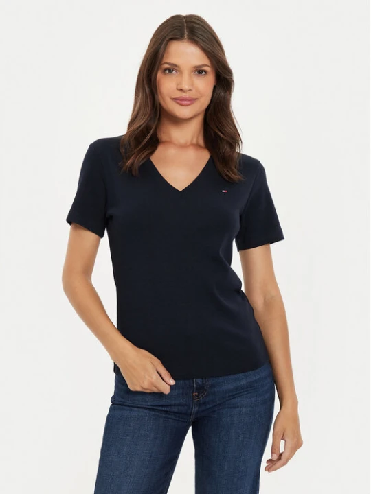 Zdjęcie produktu Tommy Hilfiger T-Shirt New Cody WW0WW40584 Granatowy Slim Fit