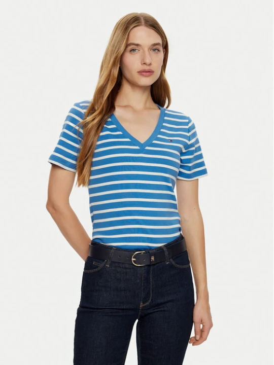 Zdjęcie produktu Tommy Hilfiger T-Shirt New Cody WW0WW40584 Niebieski Slim Fit