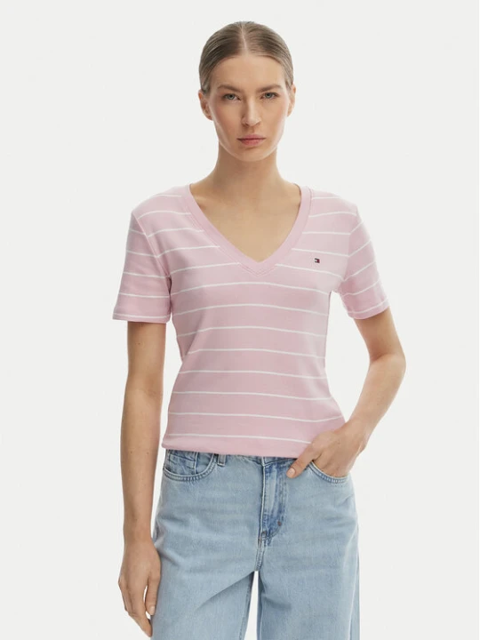 Zdjęcie produktu Tommy Hilfiger T-Shirt New Cody WW0WW40584 Różowy Slim Fit