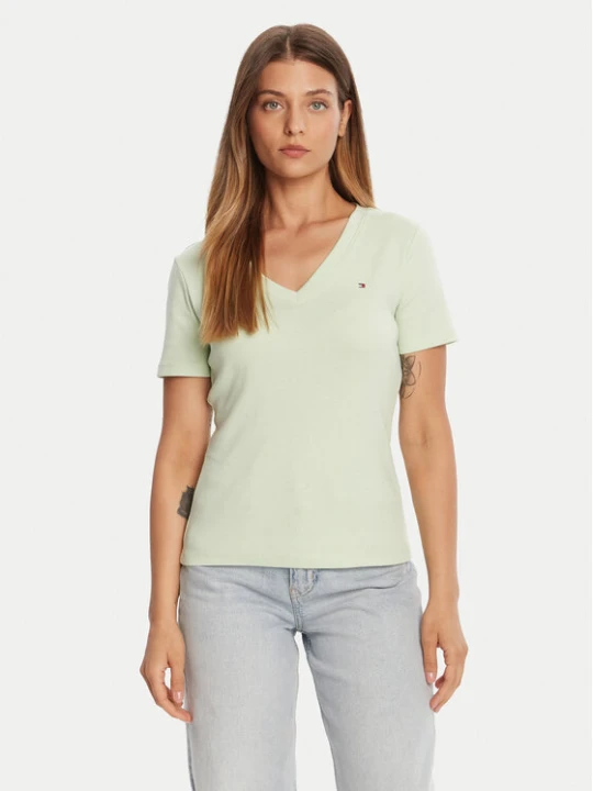 Zdjęcie produktu Tommy Hilfiger T-Shirt New Cody WW0WW40584 Zielony Slim Fit