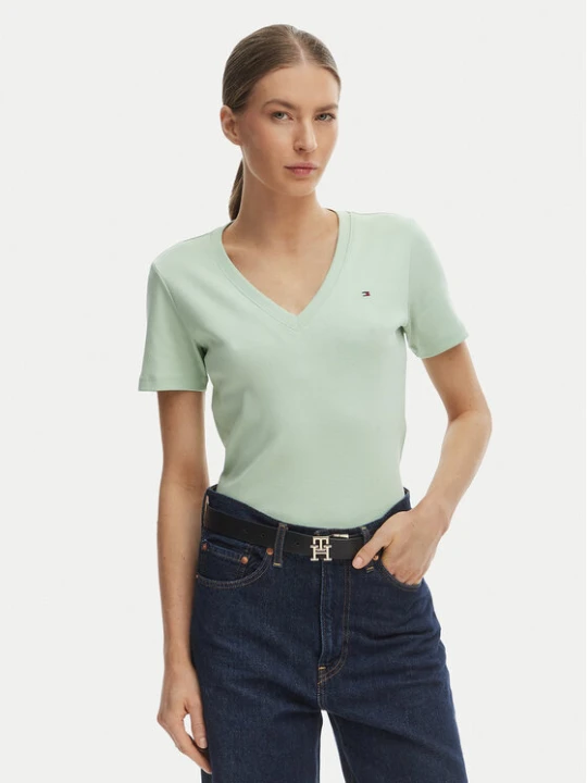 Zdjęcie produktu Tommy Hilfiger T-Shirt New Cody WW0WW40584 Zielony Slim Fit