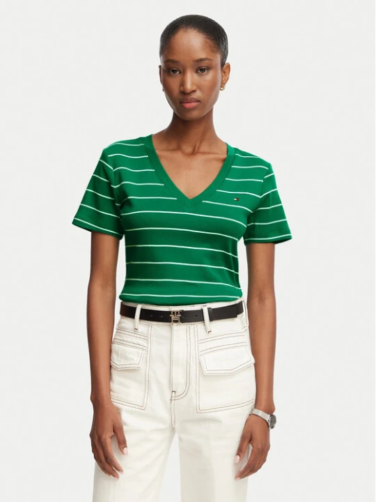 Zdjęcie produktu Tommy Hilfiger T-Shirt New Cody WW0WW40584 Zielony Slim Fit