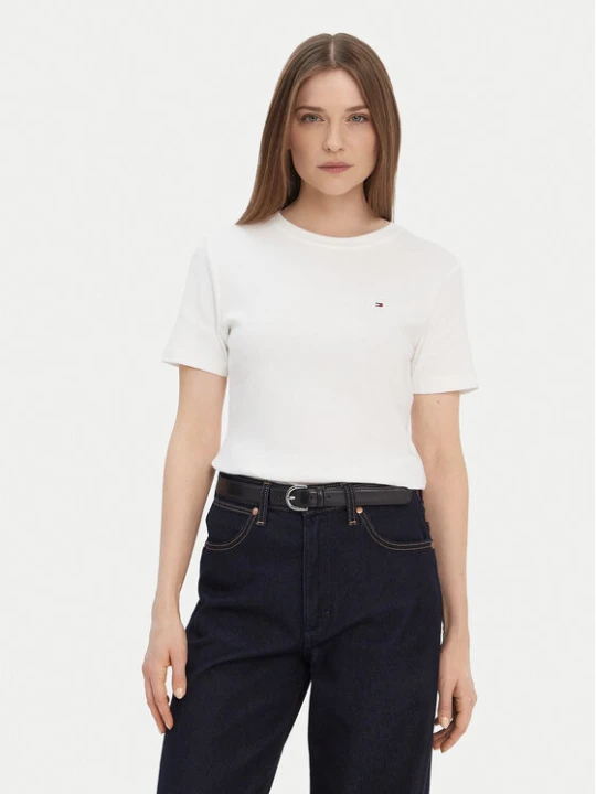 Zdjęcie produktu Tommy Hilfiger T-Shirt New Cody WW0WW40587 Biały Slim Fit