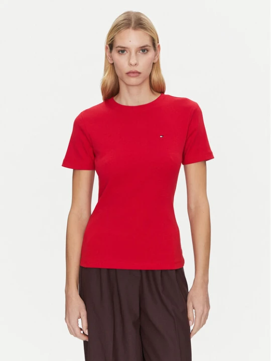 Zdjęcie produktu Tommy Hilfiger T-Shirt New Cody WW0WW40587 Czerwony Slim Fit