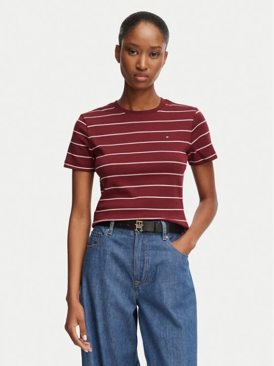 Zdjęcie produktu Tommy Hilfiger T-Shirt New Cody WW0WW40587 Czerwony Slim Fit