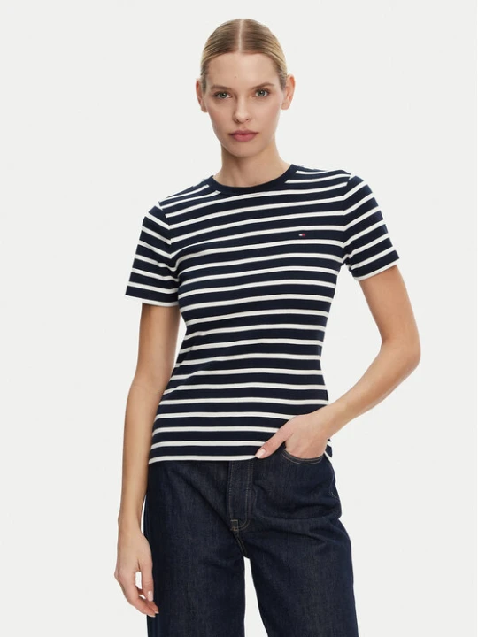 Zdjęcie produktu Tommy Hilfiger T-Shirt New Cody WW0WW40587 Granatowy Slim Fit