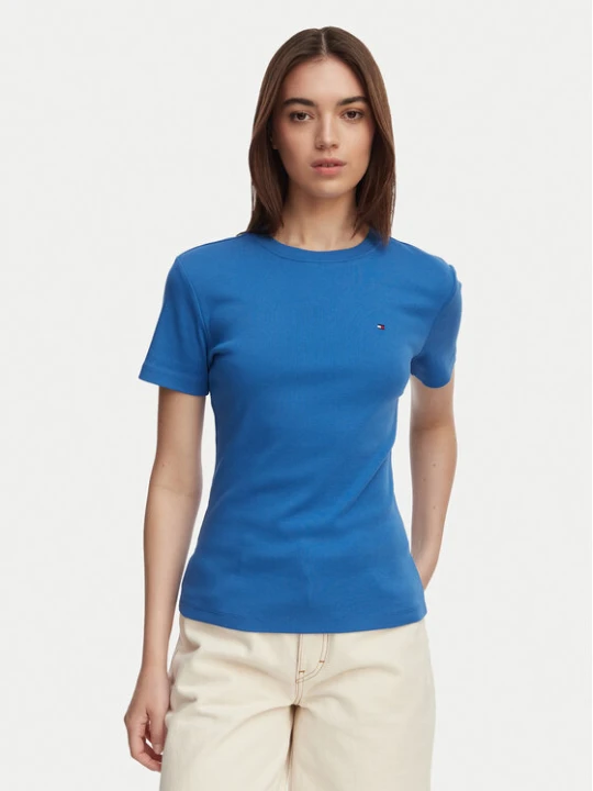 Zdjęcie produktu Tommy Hilfiger T-Shirt New Cody WW0WW40587 Niebieski Slim Fit
