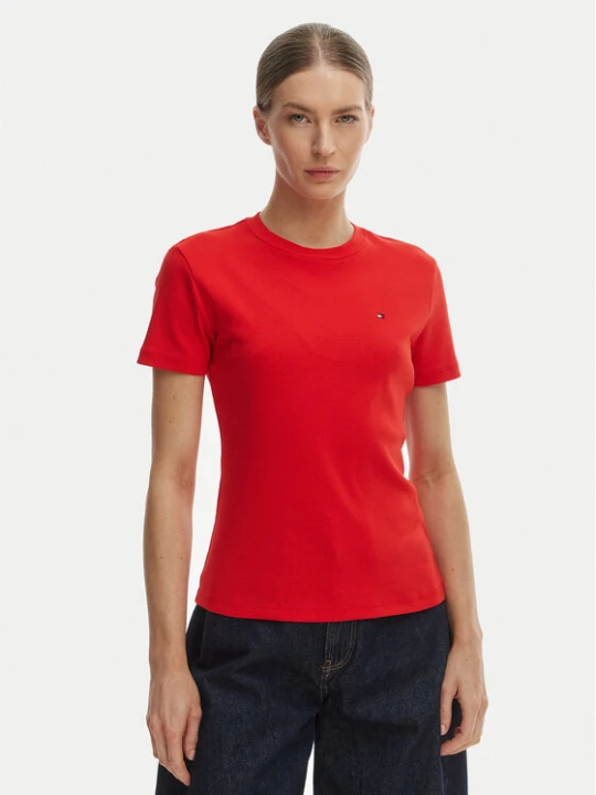 Zdjęcie produktu Tommy Hilfiger T-Shirt New Cody WW0WW40587 Pomarańczowy Slim Fit