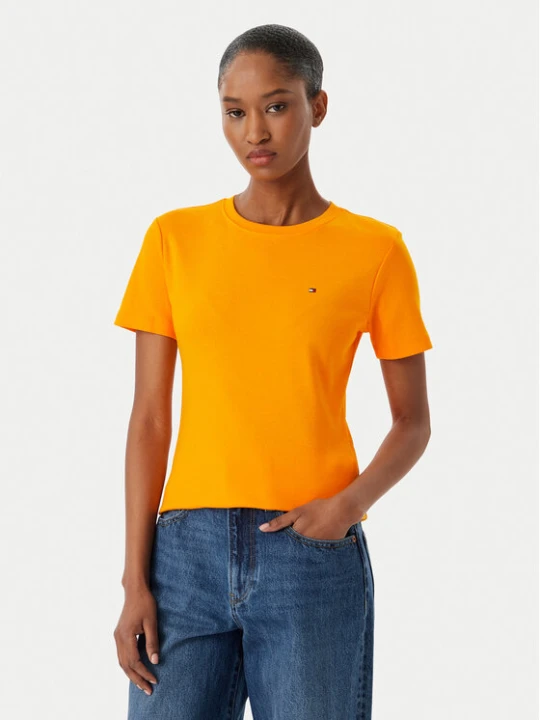 Zdjęcie produktu Tommy Hilfiger T-Shirt New Cody WW0WW40587 Pomarańczowy Slim Fit