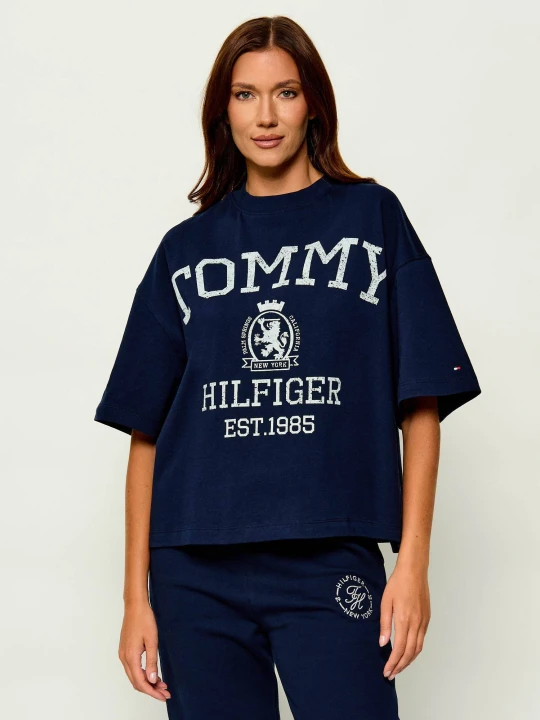 Zdjęcie produktu Tommy Hilfiger T-shirt | Oversize fit granatowy