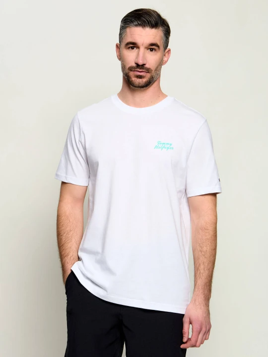 Zdjęcie produktu Tommy Hilfiger T-shirt PALM PHOTO | Regular Fit biały