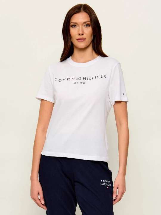 Zdjęcie produktu Tommy Hilfiger T-shirt REG CORP LOGO C-NK SS | Regular Fit biały