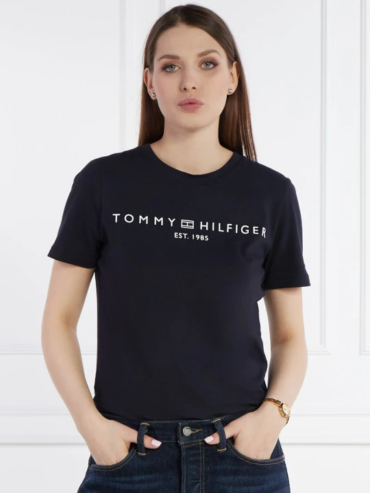 Zdjęcie produktu Tommy Hilfiger T-shirt REG CORP LOGO C-NK SS | Regular Fit granatowy