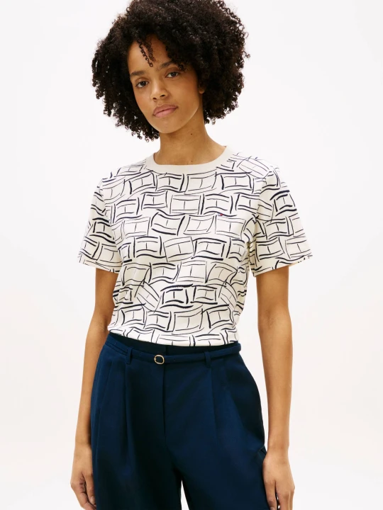 Zdjęcie produktu Tommy Hilfiger T-shirt | Regular Fit ecru