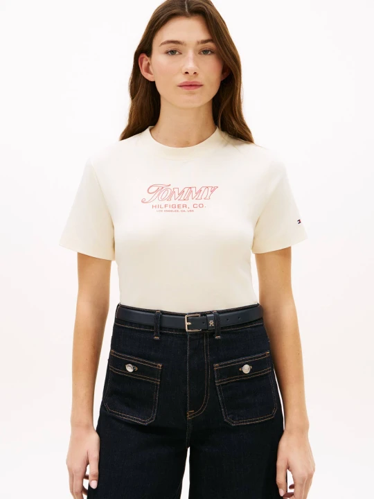 Zdjęcie produktu Tommy Hilfiger T-shirt | Regular Fit kremowy