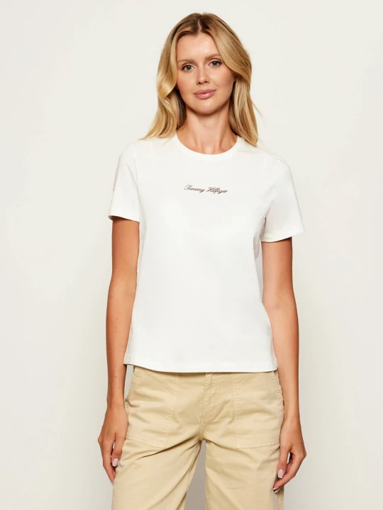 Zdjęcie produktu Tommy Hilfiger T-shirt | Regular Fit ecru