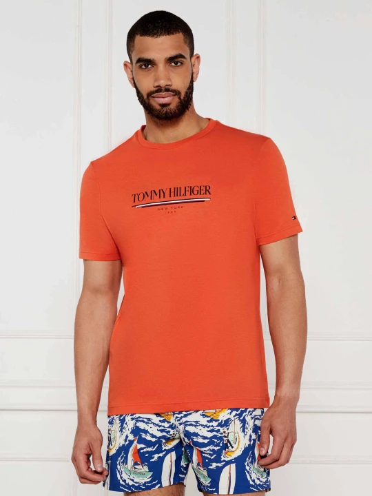 Zdjęcie produktu Tommy Hilfiger T-shirt | Regular Fit pomarańczowy