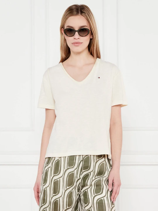 Zdjęcie produktu Tommy Hilfiger T-shirt | Regular Fit kremowy