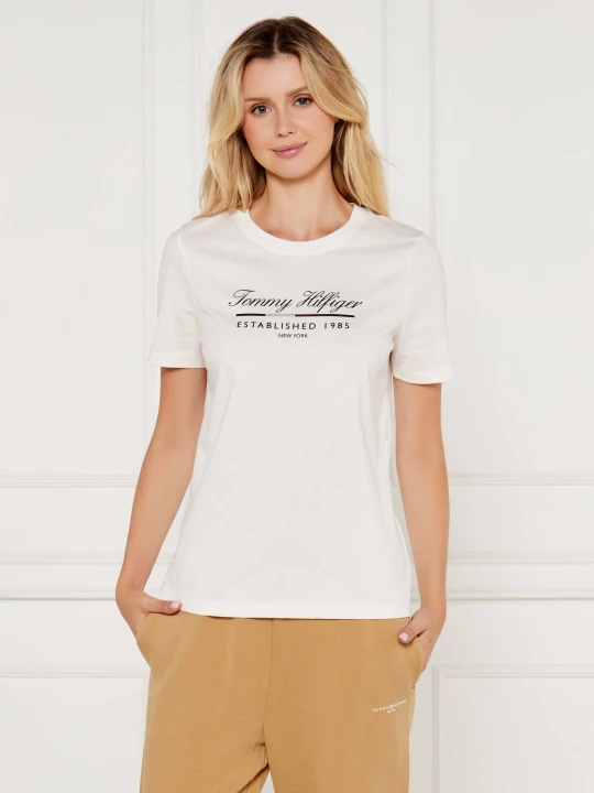 Zdjęcie produktu Tommy Hilfiger T-shirt | Regular Fit kremowy