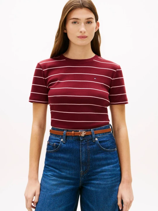 Zdjęcie produktu Tommy Hilfiger T-shirt | Slim Fit bordowy