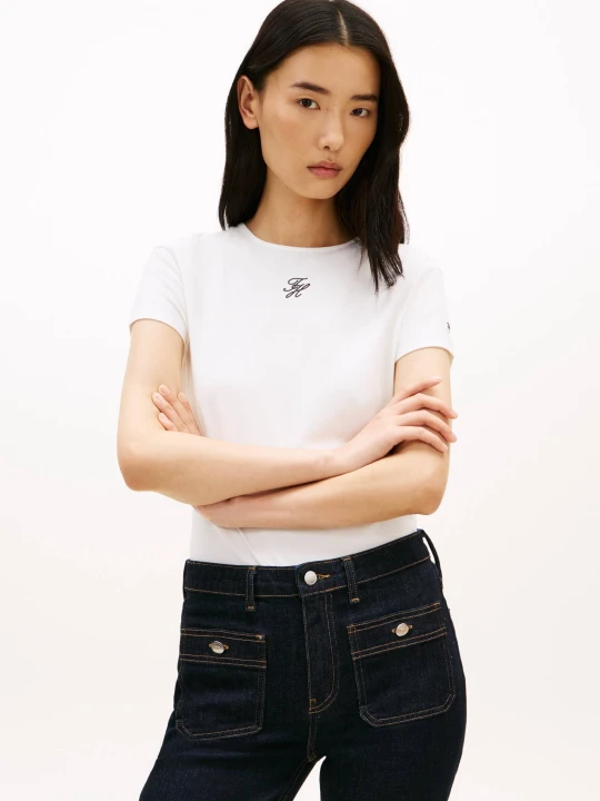 Zdjęcie produktu Tommy Hilfiger T-shirt | Slim Fit biały