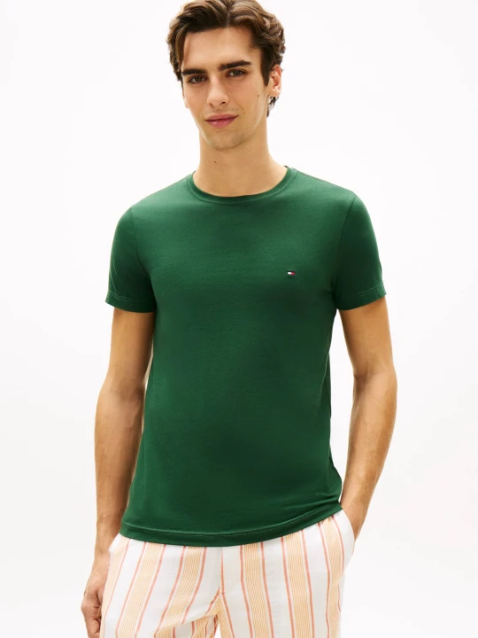 Zdjęcie produktu Tommy Hilfiger T-shirt | Slim Fit butelkowa zieleń