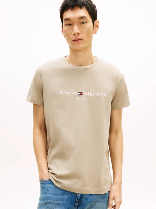 Zdjęcie produktu Tommy Hilfiger T-shirt | Slim Fit beżowy