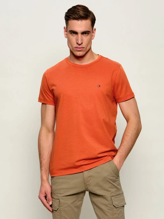 Zdjęcie produktu Tommy Hilfiger T-shirt | Slim Fit pomarańczowy
