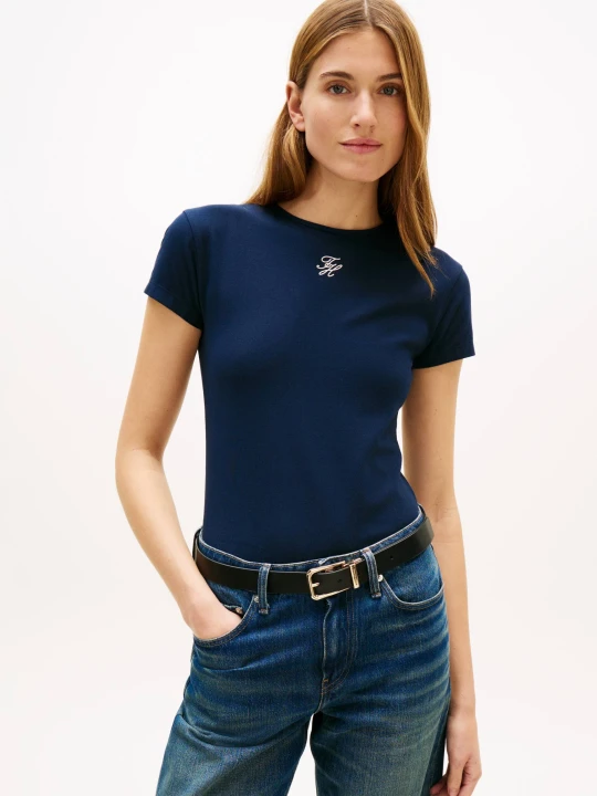 Zdjęcie produktu Tommy Hilfiger T-shirt | Slim Fit granatowy