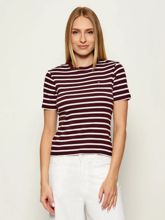 Zdjęcie produktu Tommy Hilfiger T-shirt | Slim Fit bordowy