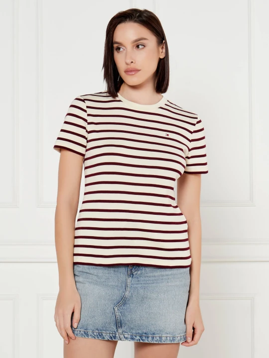 Zdjęcie produktu Tommy Hilfiger T-shirt | Slim Fit bordowy