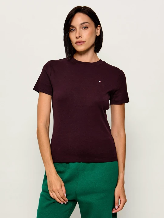 Zdjęcie produktu Tommy Hilfiger T-shirt | Slim Fit bordowy