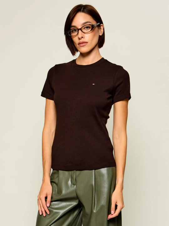 Zdjęcie produktu Tommy Hilfiger T-shirt | Slim Fit brązowy