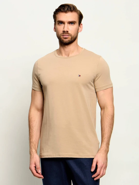 Zdjęcie produktu Tommy Hilfiger T-shirt | Slim Fit | stretch beżowy