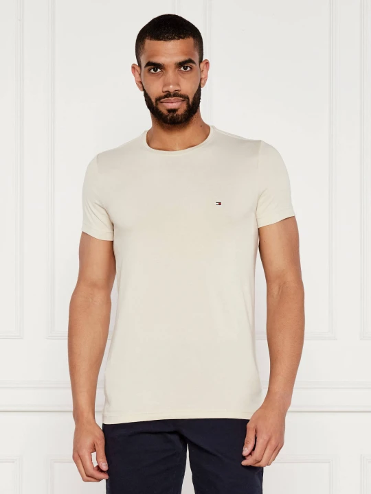 Zdjęcie produktu Tommy Hilfiger T-shirt | Slim Fit | stretch beżowy