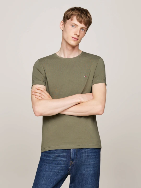 Zdjęcie produktu Tommy Hilfiger T-shirt | Slim Fit | stretch khaki