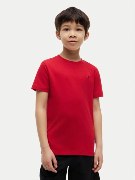 Zdjęcie produktu Tommy Hilfiger T-Shirt Team Tommy Graphic KB0KB10591 Czerwony Regular Fit