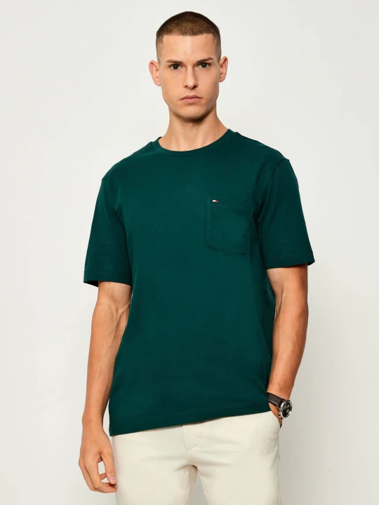 Zdjęcie produktu Tommy Hilfiger T-shirt TH x F.C. Liverpool | Regular Fit butelkowa zieleń