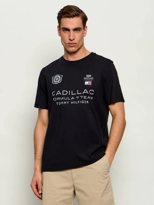 Zdjęcie produktu Tommy Hilfiger T-shirt Tommy Hilfiger x Cadillac Formula 1 Racing Graphic | Regular Fit czarny