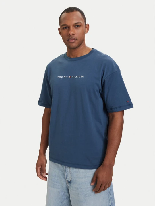 Zdjęcie produktu Tommy Hilfiger T-Shirt UM0UM03643 Niebieski Regular Fit