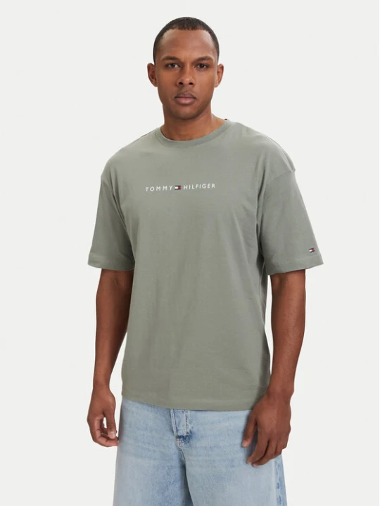 Zdjęcie produktu Tommy Hilfiger T-Shirt UM0UM03643 Zielony jasny Regular Fit