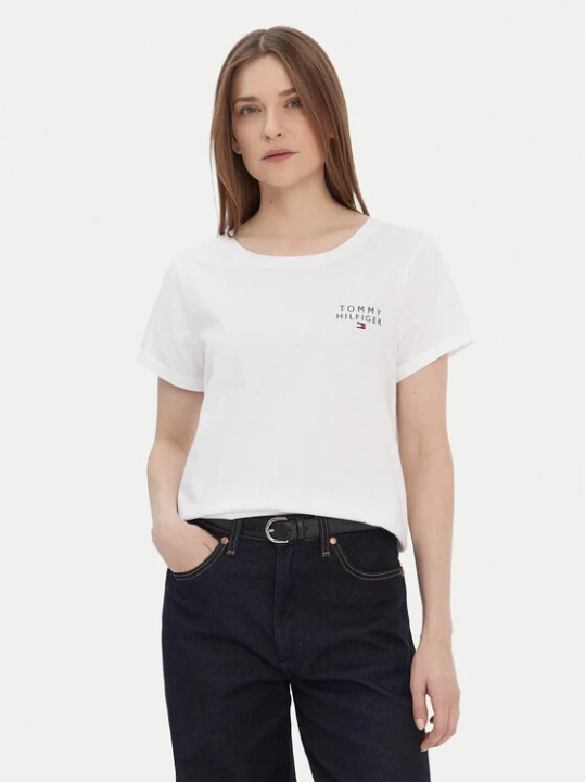 Zdjęcie produktu Tommy Hilfiger T-Shirt UW0UW04525 Biały Relaxed Fit