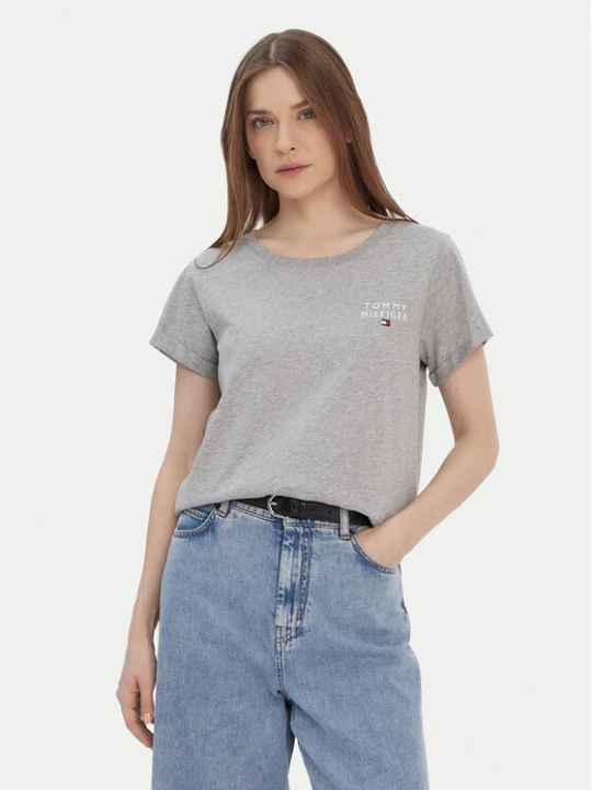 Zdjęcie produktu Tommy Hilfiger T-Shirt UW0UW04525 Szary Regular Fit