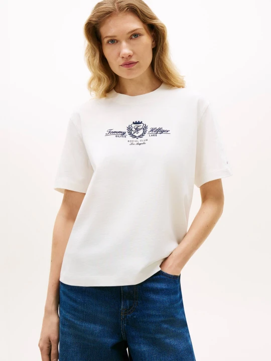 Zdjęcie produktu Tommy Hilfiger T-shirt VARSITY | Loose fit ecru