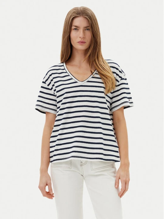 Zdjęcie produktu Tommy Hilfiger T-Shirt WW0WW44551 Granatowy Regular Fit